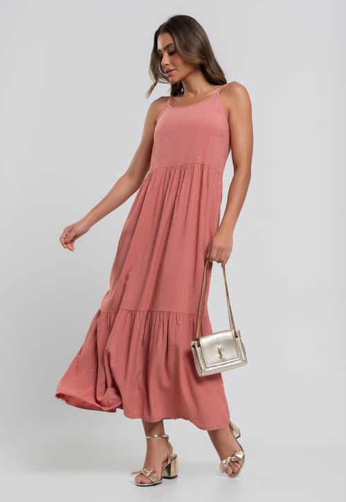 vestido longo alcinha com barra arredondada e bolsos pink salvatore,  vestidos, vestido , 74491, Salvatore, Salvatore Fashion - Babadotop