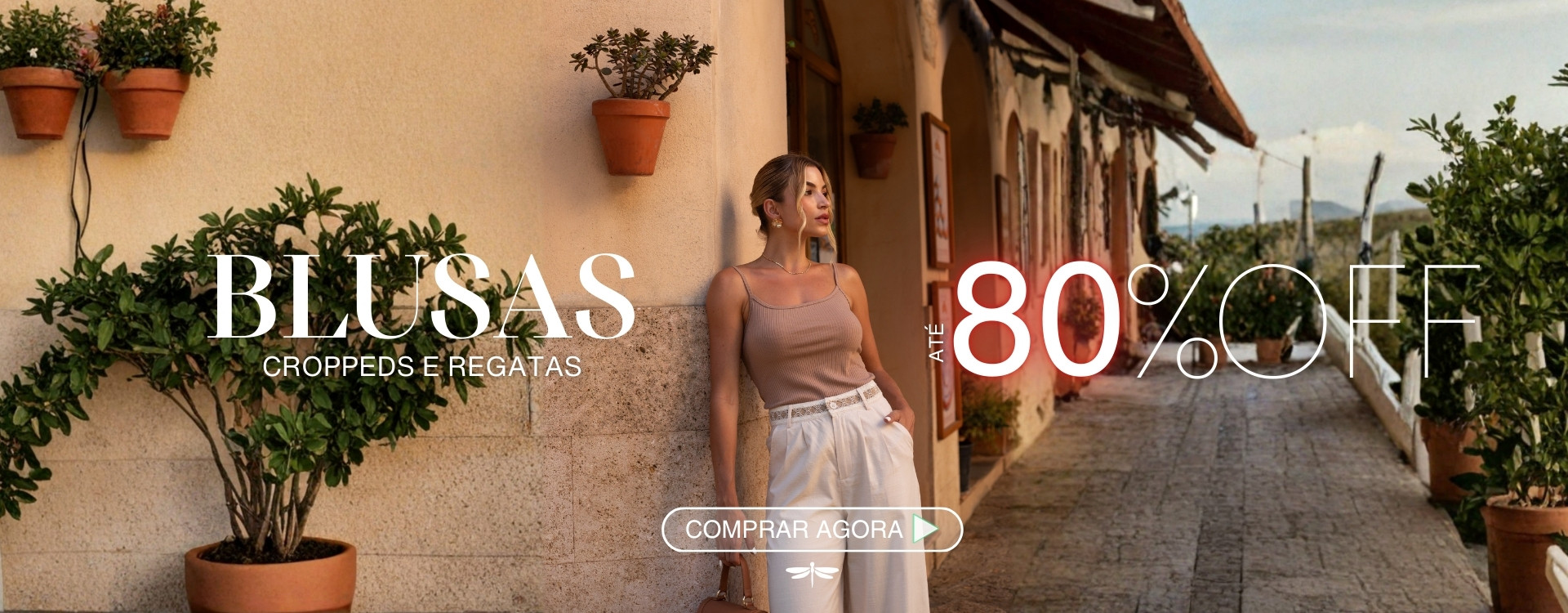 Blusas até 80% off