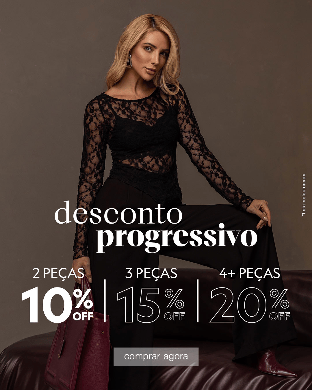 Desconto Progressivo até 20% off